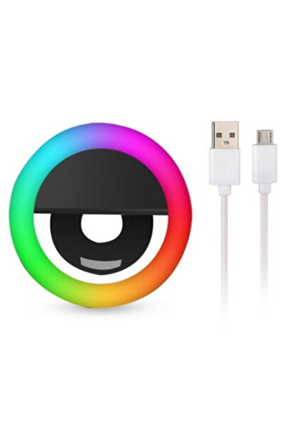 OEM Φωτιστικό Δαχτυλίδι Selfie RGB Επαναφορτιζόμενο LED 5600K για Selfie RK-1...