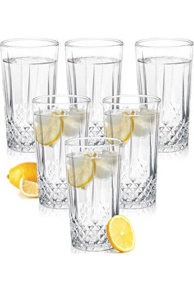 TREO by Milton Cairn 285 Water Glass Tumbler, Set of 6, 285 ml Each, Transparent