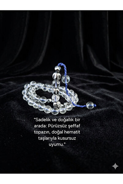 güleçdoğaltaş Güleç Natural Stone Sphere Cut Transparent Topaz - 8 mm Natural...