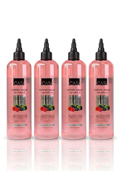 CASA Raspberry Vinegar for Scalp Cleansing and Hair Shine – 4 x 400ml