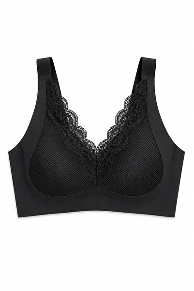İpeksi Lace Detail Seamless Unpadded Ghost Bra # Izbırakmaz