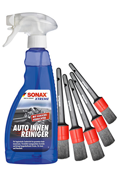 Sonax Xtereme Araç İçi Temizleyici ve Pro Araç Detay Fırça Seti