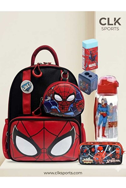 CLK SPORTS Masterpack Deluxe Kindergarten Bag, Pen Bag, Water Bottle and Flas...