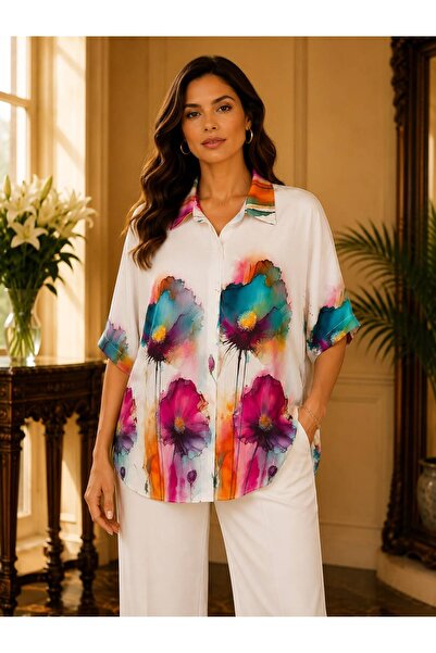 Studio Oversized floral shirt