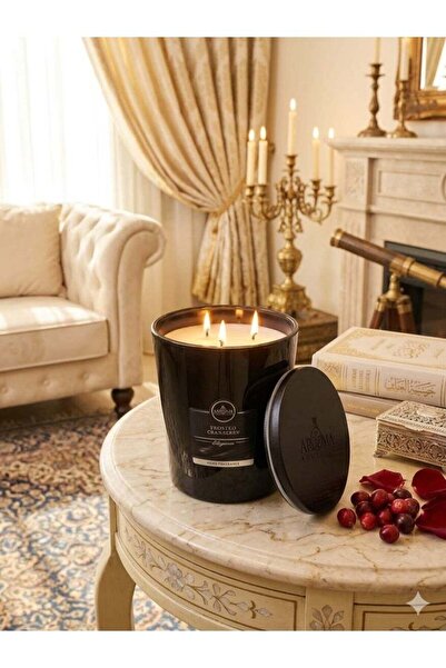 Aroma Luxury Large Scented Candle with 3 Wicks, a touch of warmth and eleganc...