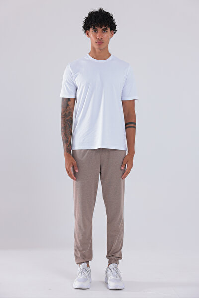 Rowinger Premium Mercerized Fabric Logo Elastic Leg Jogger Men's Sweatpants