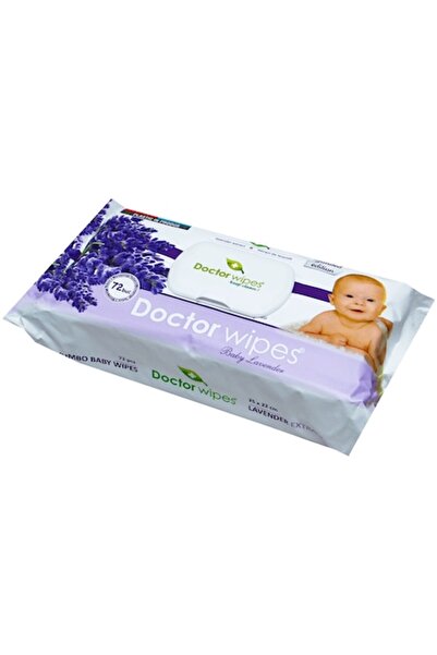DOCTOR WIPES Мокри кърпички с екстракт от лавандула Джъмбо опаковка, 72 броя