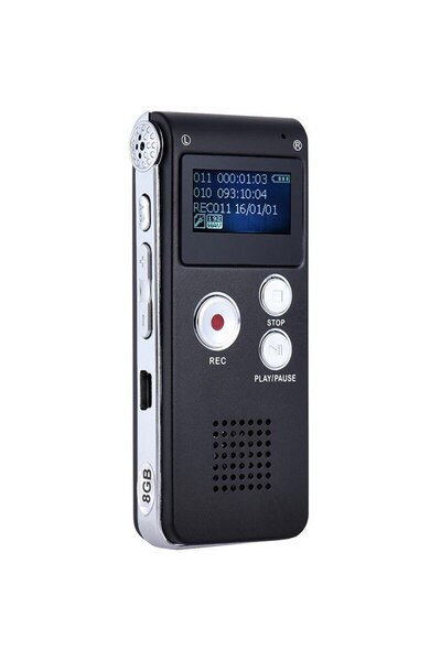 Vivendo Мини цифров диктофон Andowl Q LY77 16G MP3/WAV черен