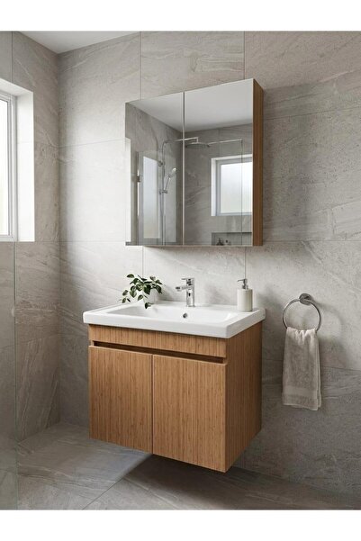 ROSEPAL MİNTAKA BANYO DOLABI 65'LİK HİLTON LAVABO