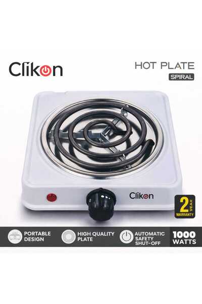 CLIKON Electric Hot Plate 1000W Portable Spiral Cooking Stove