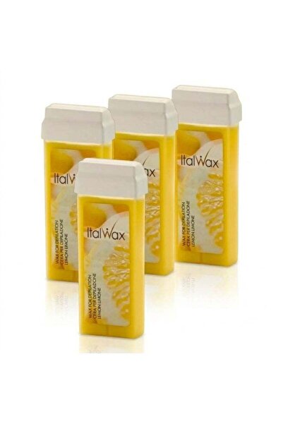İTALWAX إتال واكس شمع إيطالي للبشرة الحساسة برائحة الليمون من إيتالواكس - 4 ق...