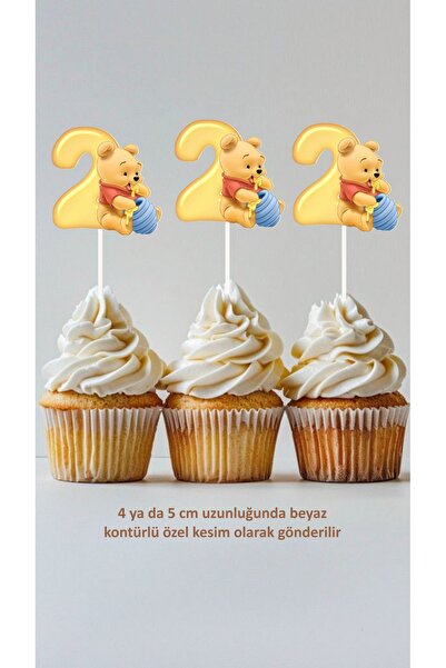 Sinek Kupası Tasarım Winnie the Pooh 2-Year-Old Themed Concept Toothpick Cupc...