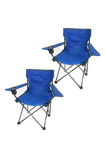 Vivendo Set 2 scaune camping pliabile cu suport pahar si husa de transport, p...
