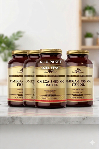Solgar Omega-3 950 Mg 100 Capsules 4 Pieces