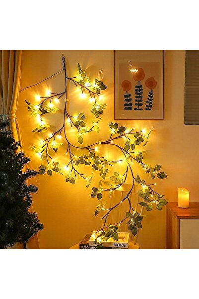 Vivendo Ghirlanda luminoasa decorativa cu ramuri flexibile – 1.6 m, 72 LED-ur...