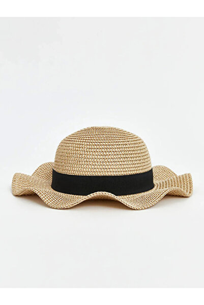 LC Waikiki Beige Girl's Straw Hat