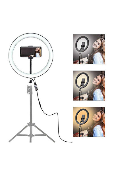 Vivendo Lampa circulara cu trepied Selfie Ring Light cu LED