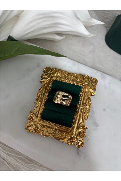 Alina Jewelry Desen görünümlü 14K yüzük