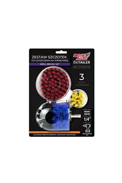 Moje Auto Set 3 perii pentru detailing interior Detailer