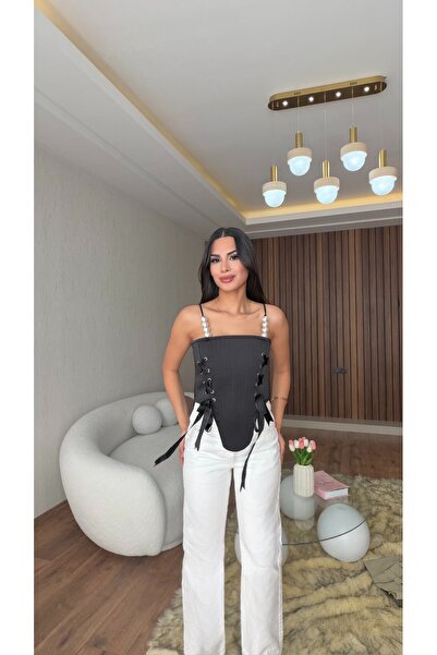 HeGa Atelier İncili Korse Büstiyer