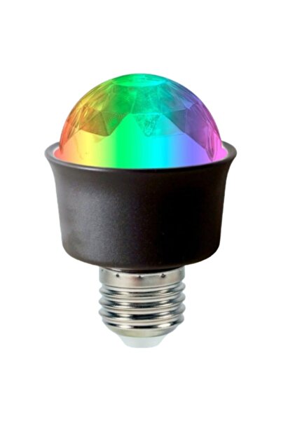 EBG Elektronik 360 Derece LED 3.3 Watt Mini E27 Duy Rgb Disko Lamba