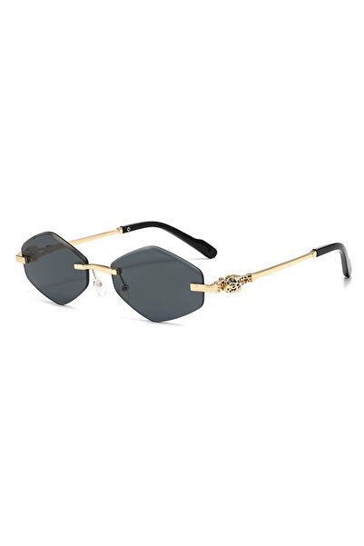 optivue 2026 New Fashionable Leopard Head Design Rimless Sunglasses for Women...