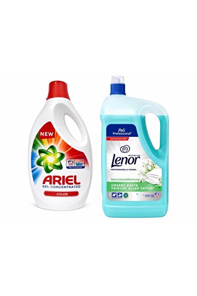 lenor Συμπυκνωμένο Απορρυπαντικό Τζελ για Έγχρωμα, 105 πλύσεις + Αποσμητικό Ρ...