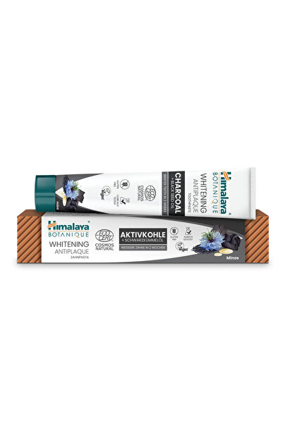 Himalaya Whitening Antiplaque Toothpaste Charcoal + Black Seed Oil, Mint 75 ml -