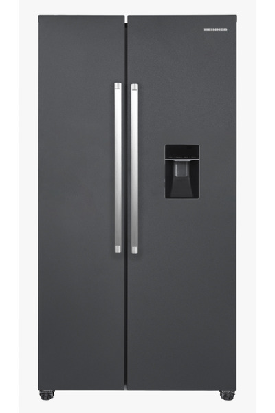 Heinner Frigider Side by Side de 529L, No Frost, Inverter, Dozator de apă
