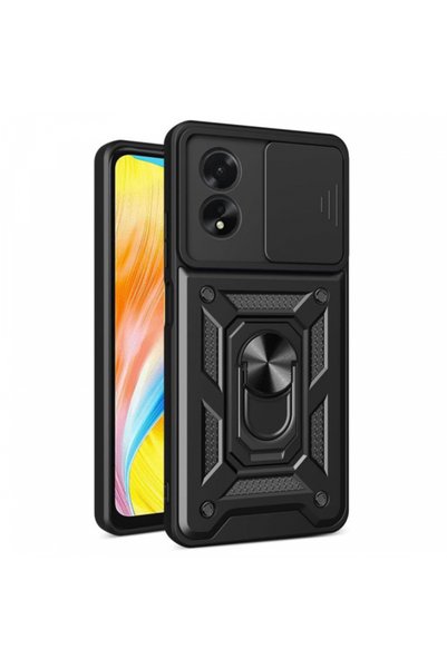 Techsuit Case for Oppo A58 4G, Techsuit, CamShield, Black