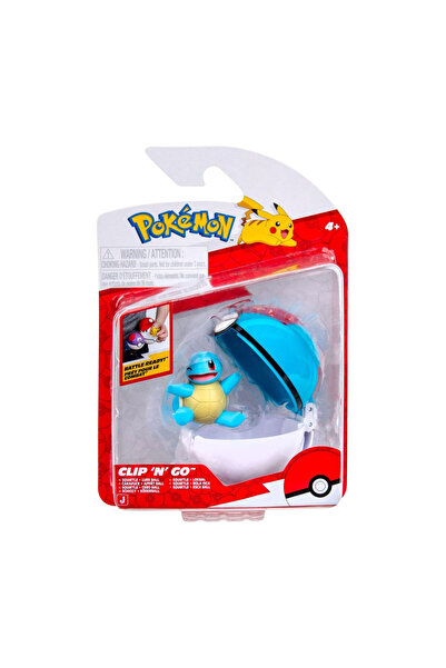 Pokemon Clip 'N' Go Poke Ball ve Squirtle Figür PKW4164