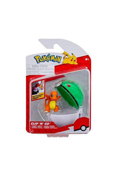 Pokemon Clip 'N' Go Poke Ball ve Charmander Figür PKW4162