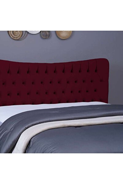 PAN HOME MARS HEADBOARD VELVET MAROON L-180 : H-125 CM