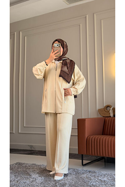 Suede Style 6420 - Stylish Comfortable Single Jersey Knit Modal Loose Zippere...
