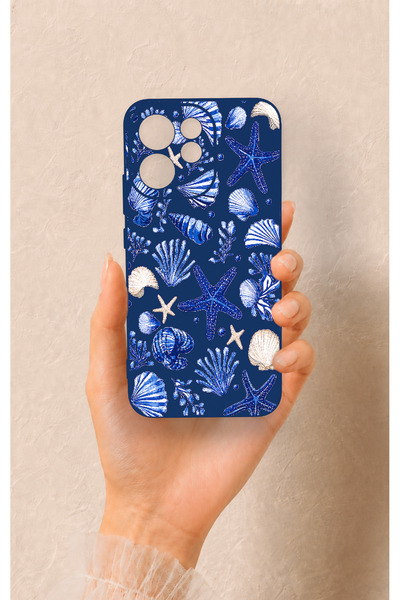 Vip Case Oppo Reno 15F Uyumlu Deniz Kabuğu Desenli Silikon Kılıf