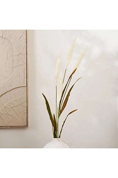 PAN HOME Foxtail Artificial Spray 25.4x5.08x129.54cm- White