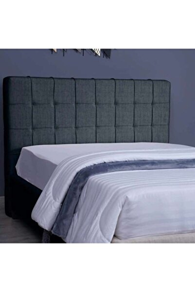 PAN HOME هيرمونيا هيدبورد شانيل رمادي غامق L-150: ارتفاع 125 سم