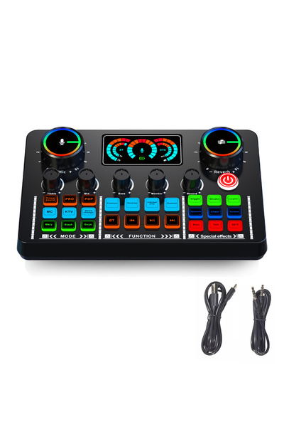 EqiEch Professional Live Streaming Sound Card Audio Interface Bluetooth Podca...