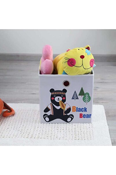 PAN HOME Bear Storage Box 33x33x33 Cm - White