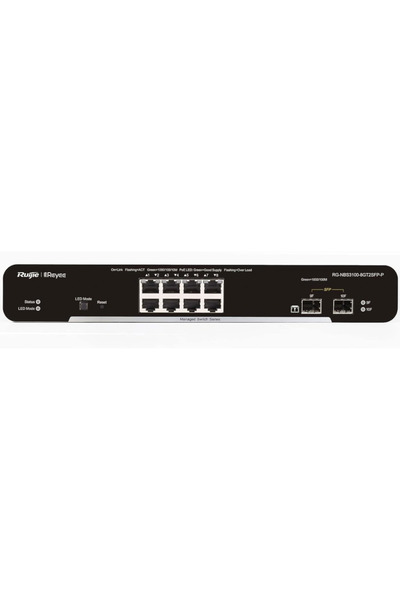Generic Brand Ruijie Reyee Rg-Nbs3100-8Gt2Sfp-P-V2, 8 Port, Gigabit, 8Port Po...