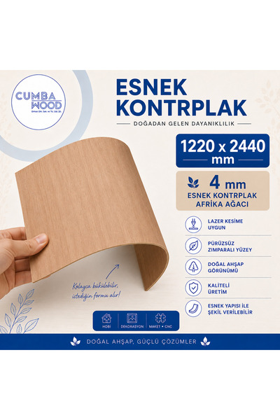 huş kontrplakk ESNEK KONTRPLAK HOBİ DEK.