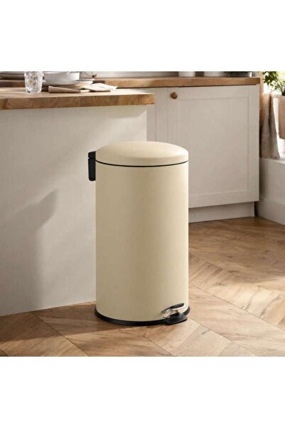 PAN HOME Daily Soft Close Metal Pedal Bin 32x25.8x41.5cm 12l - Beige
