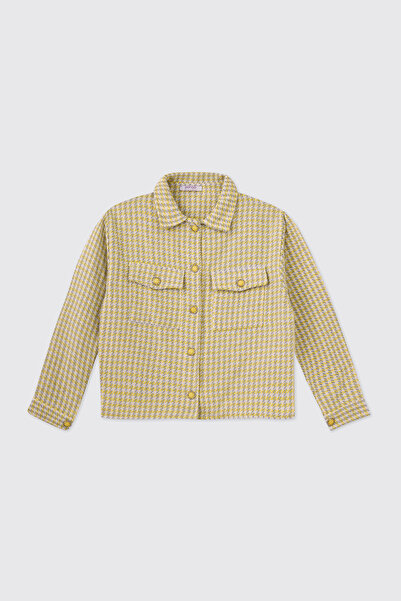 Panço Girl's Yellow Jacket