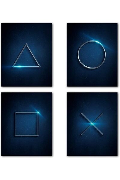 ESSESORIES Playstation Video Game Gamers Game Themed Kid's Gaming Poster Wall...