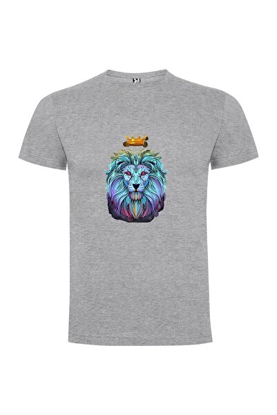 iLovePrints Crowned Lion Majesty Tshirt