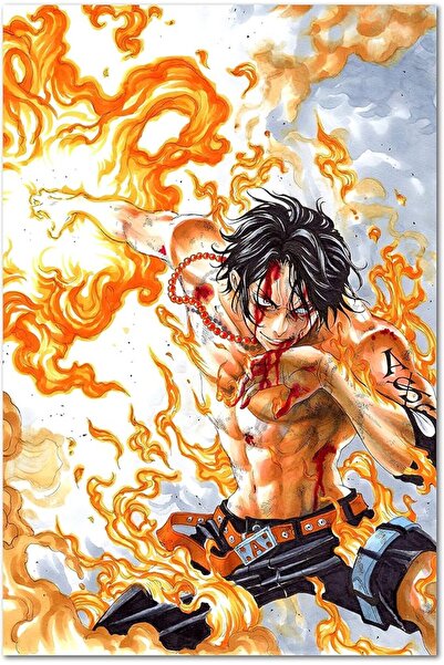 ESSESORIES ملصق جداري لتزيين الغرف من مجموعة WALT D. Ace Anime Collection ذات...