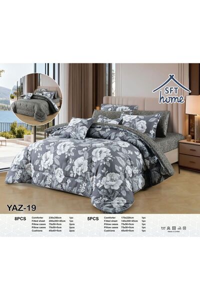 SFT Nefirin Summer Bedspread - 8 Pieces - Soft Microfiber - Ventilated - 250X230