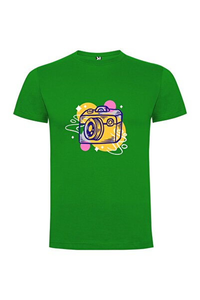 iLovePrints Artistic Camera Illustration Tshirt