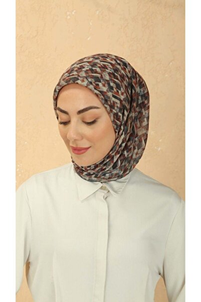 locella Soft Pamuk Eşarp Kahve