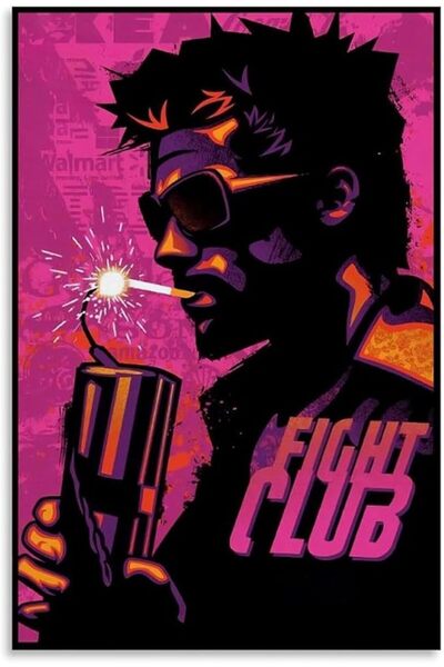 ESSESORIES ملصق حائط لفيلم Shuei Fight Club لتزيين الغرفة ذاتي اللصق